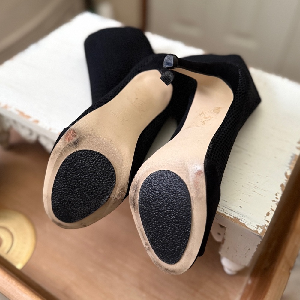 Call It Spring Peep Toe Knit Booties - Picture 6 of 6